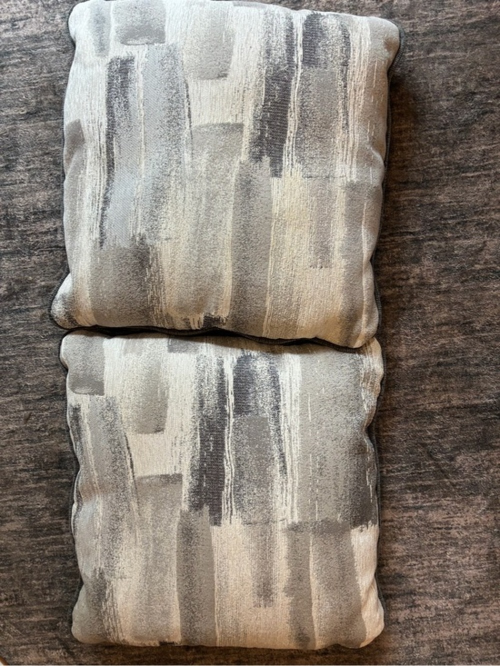 Neutral Gray Abstract Accent Pillow Pair - Brand: